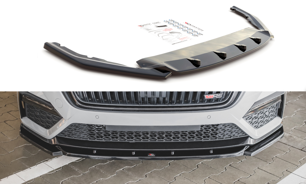 Maxton Design Front Ansatz V.3 für Skoda Octavia RS Mk4 schwarz Hochglanz Maxton Design Front Ansatz V.3 für Skoda Octavia RS Mk4 schwarz Hochglanz