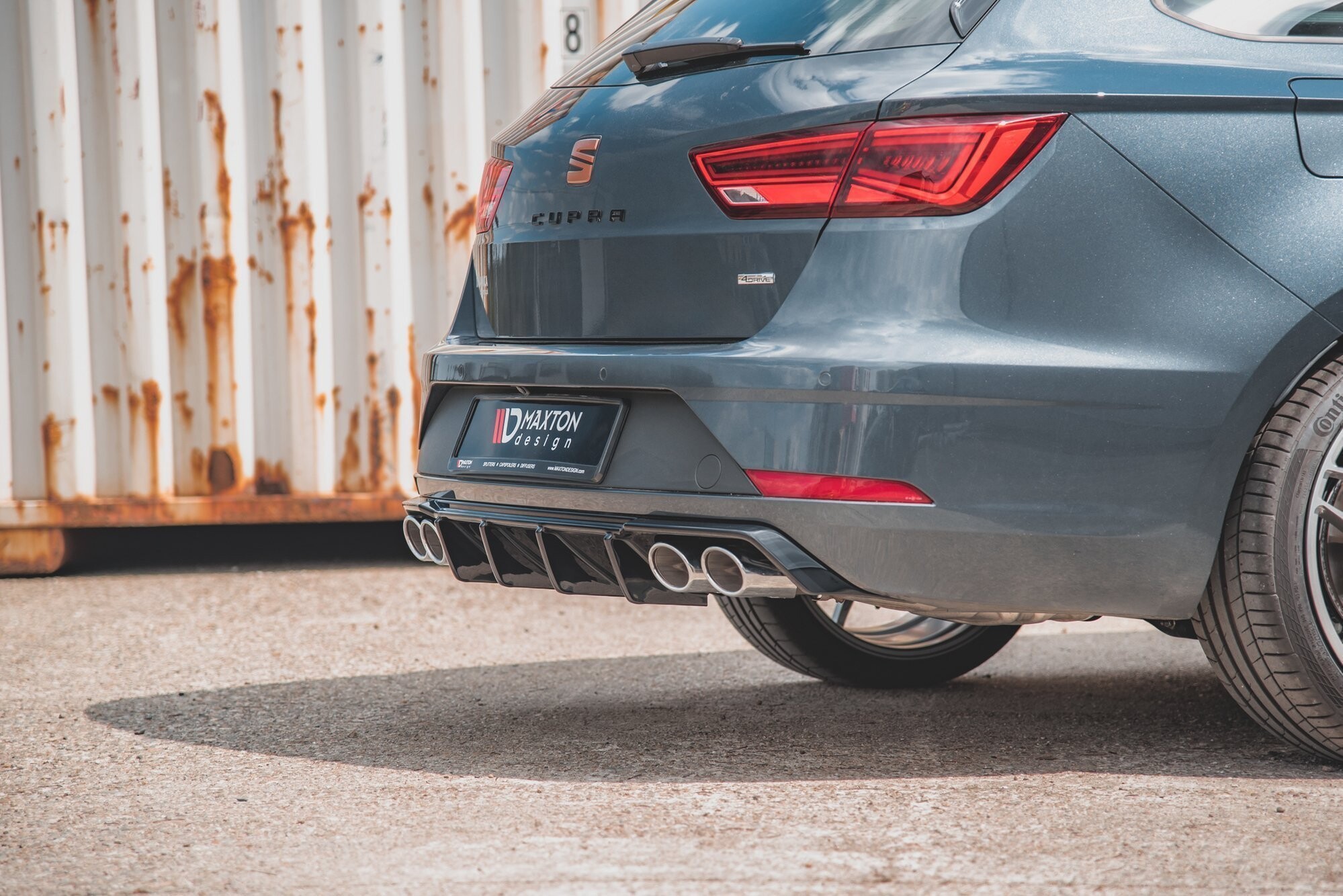 Maxton Design Heck Ansatz Diffusor V.3 für Seat Leon Cupra ST Mk3 FL schwarz Hochglanz Maxton Design Heck Ansatz Diffusor V.3 für Seat Leon Cupra ST Mk3 FL schwarz Hochglanz