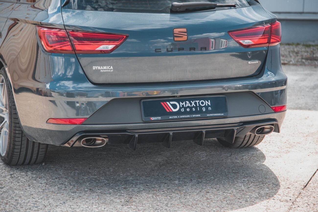 Maxton Design Heck Ansatz Diffusor V.2 für Seat Leon Cupra ST Mk3 FL schwarz Hochglanz Maxton Design Heck Ansatz Diffusor V.2 für Seat Leon Cupra ST Mk3 FL schwarz Hochglanz
