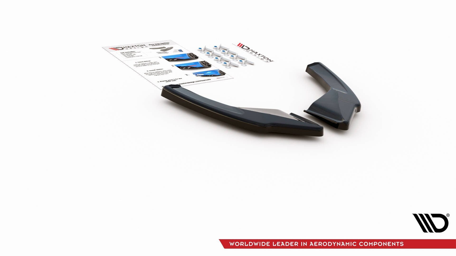 Maxton Design Heck Ansatz Flaps Diffusor für Volkswagen Golf 8 GTI schwarz Hochglanz Maxton Design Heck Ansatz Flaps Diffusor für Volkswagen Golf 8 GTI schwarz Hochglanz