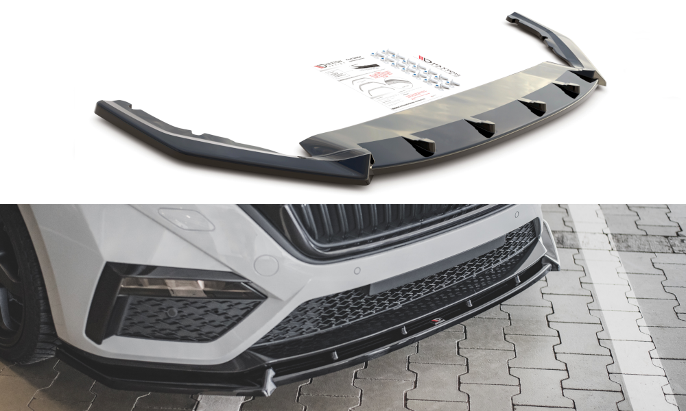 Maxton Design Front Ansatz V.1 für Skoda Octavia RS Mk4 schwarz Hochglanz Maxton Design Front Ansatz V.1 für Skoda Octavia RS Mk4 schwarz Hochglanz