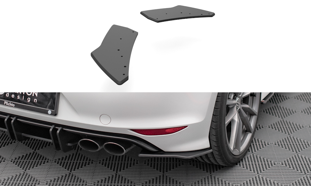 Maxton Design Street Pro Heck Ansatz Flaps Diffusor für Volkswagen Golf R Mk7