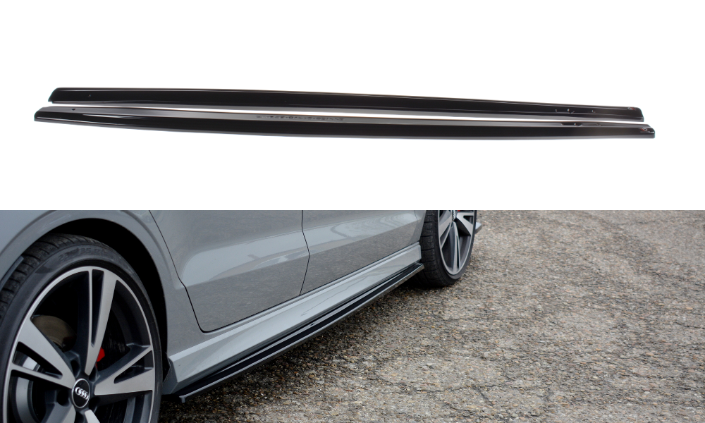 Maxton Design Seitenschweller Ansatz für Audi RS3 8V FL Limousine schwarz Hochglanz Maxton Design Seitenschweller Ansatz für Audi RS3 8V FL Limousine schwarz Hochglanz