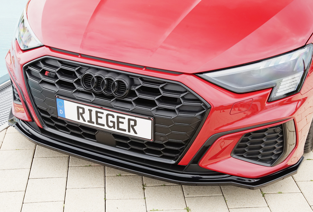 Rieger Spoilerschwert für orig. S-Line Frontschürze schwatz matt Rieger Spoilerschwert für orig. S-Line Frontschürze schwatz matt