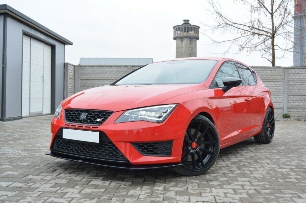 Maxton Design Front Ansatz für SEAT LEON III CUPRA / FR schwarz Hochglanz Maxton Design Front Ansatz für SEAT LEON III CUPRA / FR schwarz Hochglanz