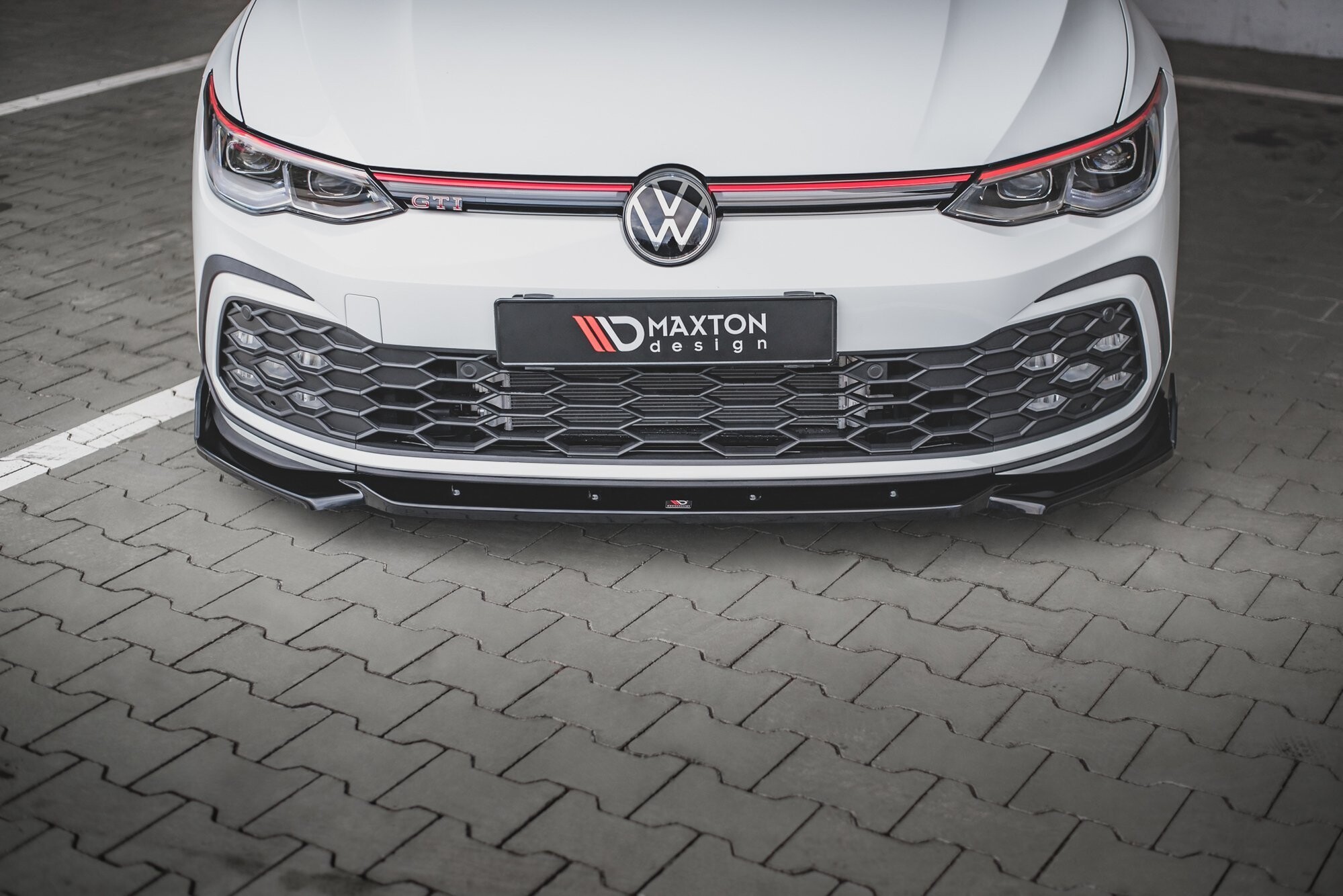 Maxton Design Front Ansatz V.2 +Flaps für Volkswagen Golf 8 GTI Maxton Design Front Ansatz V.2 +Flaps für Volkswagen Golf 8 GTI