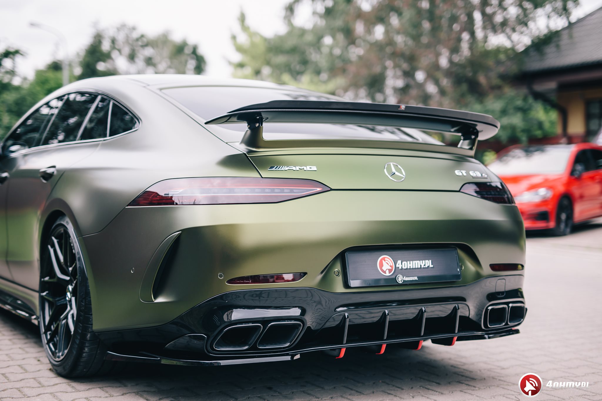 Maxton Design Diffusor Heck Ansatz für Mercedes-AMG GT 63 S 4-Door Coupe Aero schwarz Hochglanz