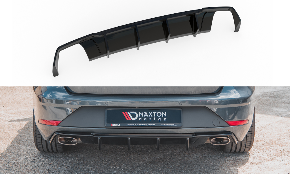 Maxton Design Heck Ansatz Diffusor V.2 für Seat Leon Cupra ST Mk3 FL schwarz Hochglanz Maxton Design Heck Ansatz Diffusor V.2 für Seat Leon Cupra ST Mk3 FL schwarz Hochglanz