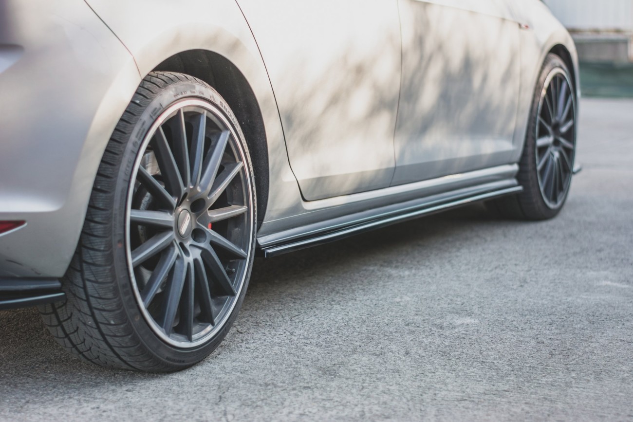 Maxton Design Seitenschweller Ansatz Cup Leisten V.2 für VW Golf 7 GTI