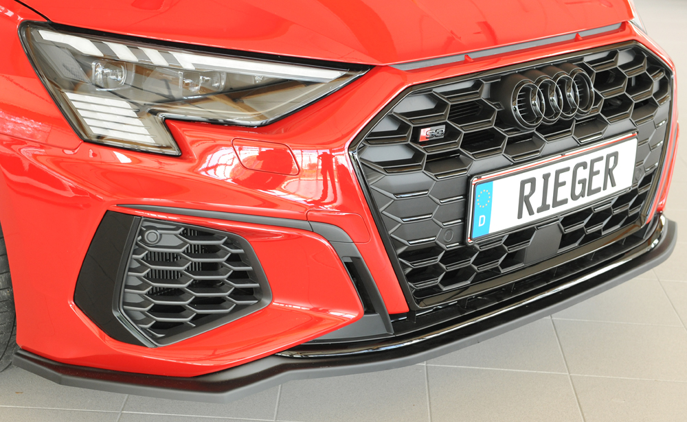 Rieger Spoilerschwert für orig. S-Line Frontschürze schwatz matt Rieger Spoilerschwert für orig. S-Line Frontschürze schwatz matt