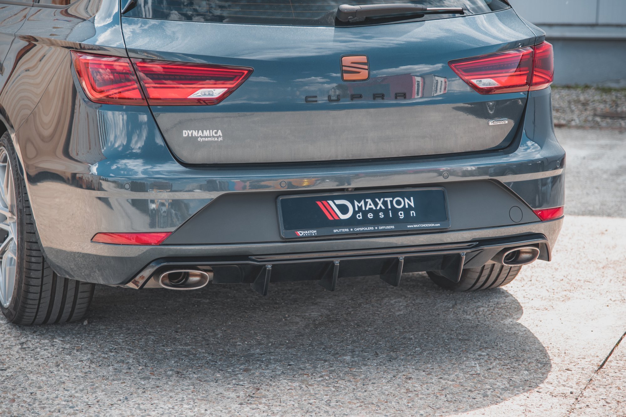 Maxton Design Heck Ansatz Diffusor V.2 für Seat Leon Cupra ST Mk3 FL schwarz Hochglanz Maxton Design Heck Ansatz Diffusor V.2 für Seat Leon Cupra ST Mk3 FL schwarz Hochglanz