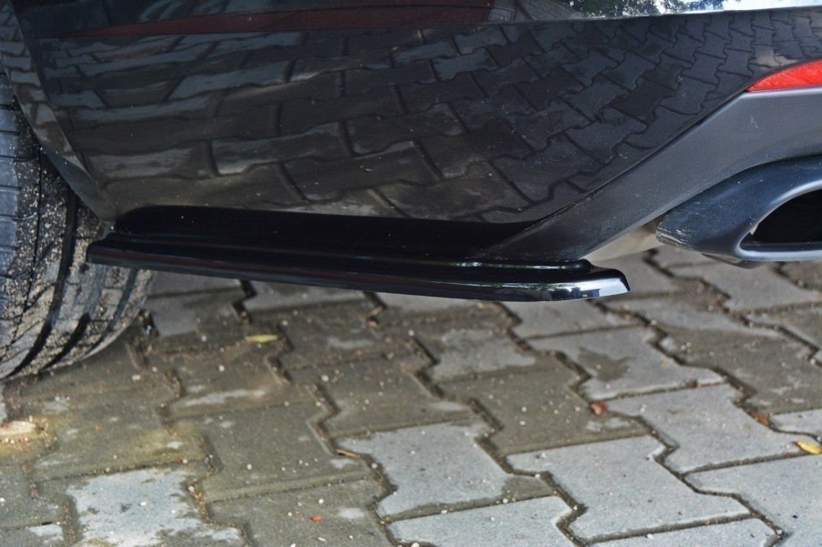 Maxton Design Heck Ansatz Flaps Diffusor für Skoda Octavia RS Mk3 / Mk3 FL Hatchback / Kombi schwarz Hochglanz