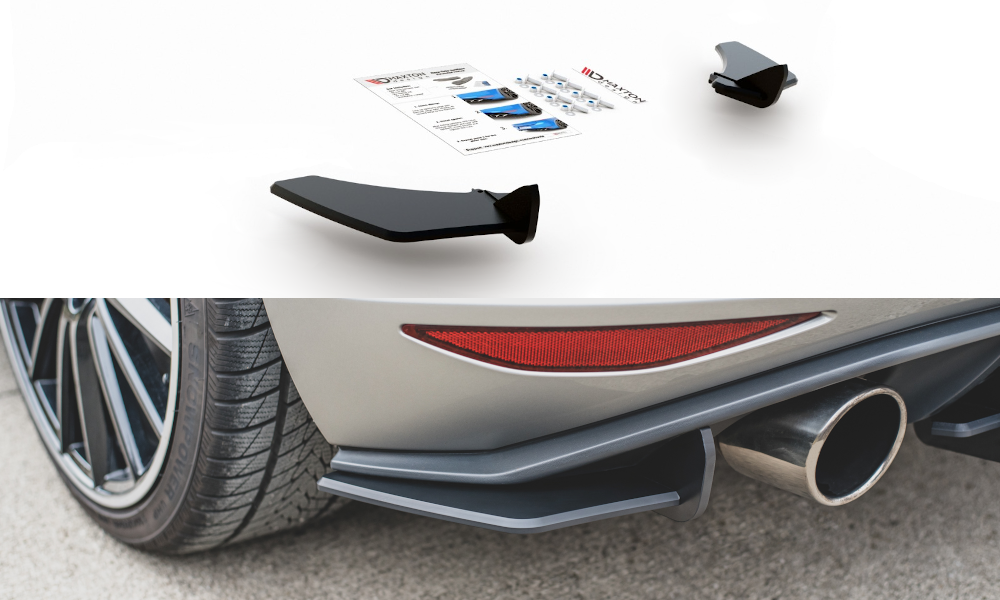 Maxton Design Robuste Racing Heck Ansatz Flaps Diffusor für L + R V.1 VW Golf 7 GTI