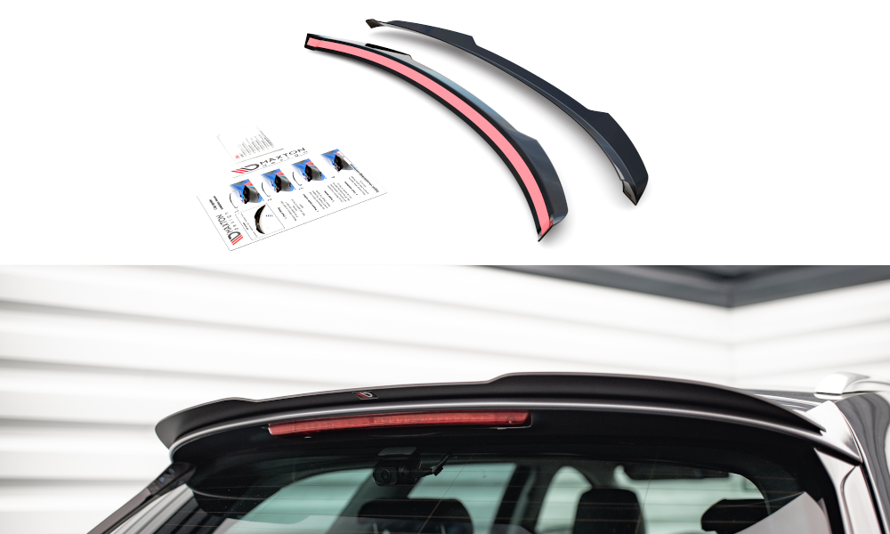 Maxton Design Spoiler CAP für Seat Leon FR Sportstourer Mk3 schwarz Hochglanz