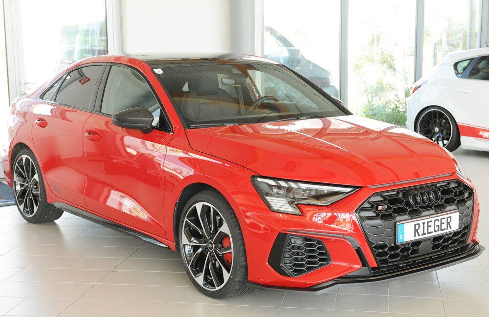 Rieger Spoilerschwert für orig. S-Line Frontschürze schwatz matt Rieger Spoilerschwert für orig. S-Line Frontschürze schwatz matt