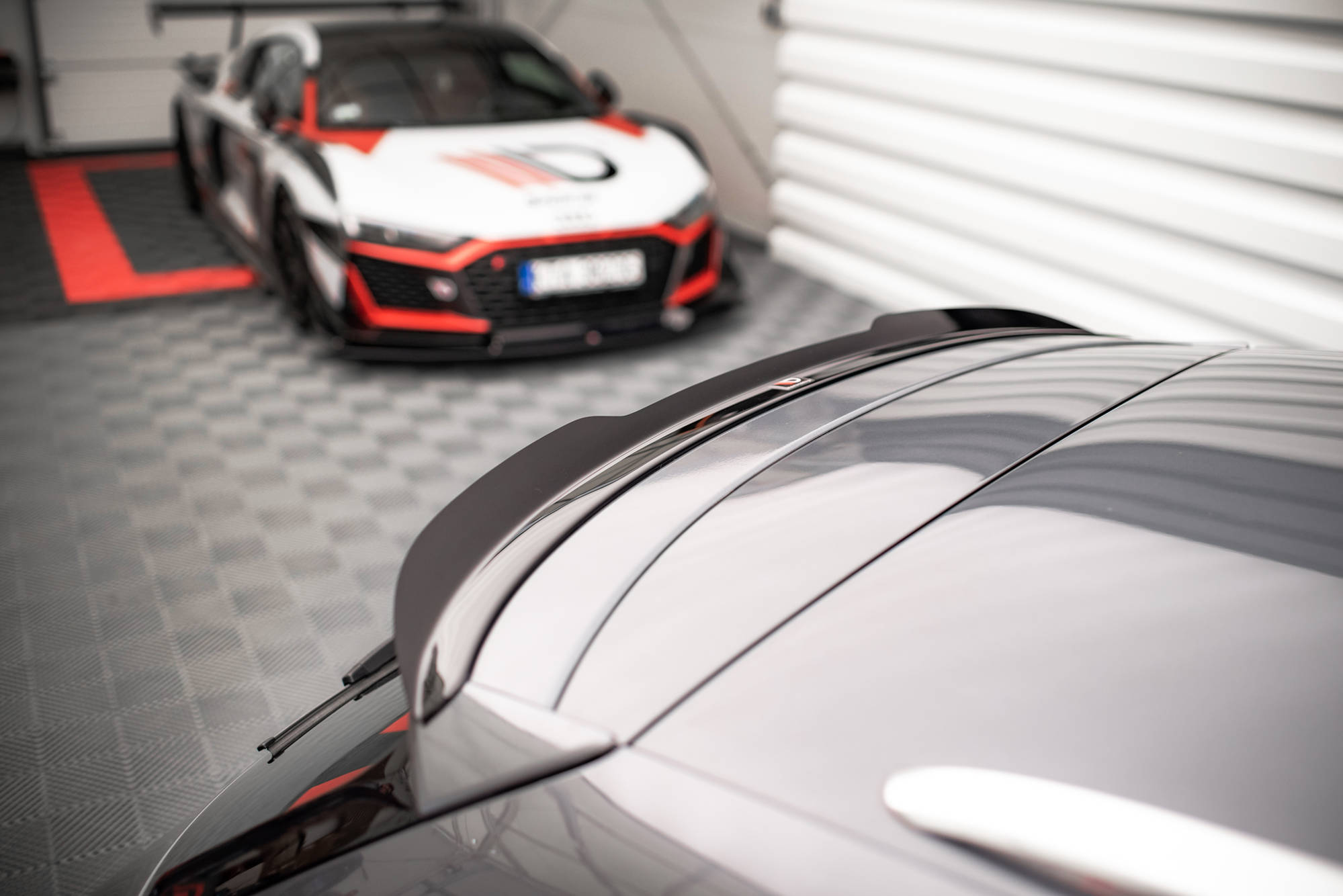 Maxton Design Spoiler CAP für Seat Leon FR Sportstourer Mk3 schwarz Hochglanz