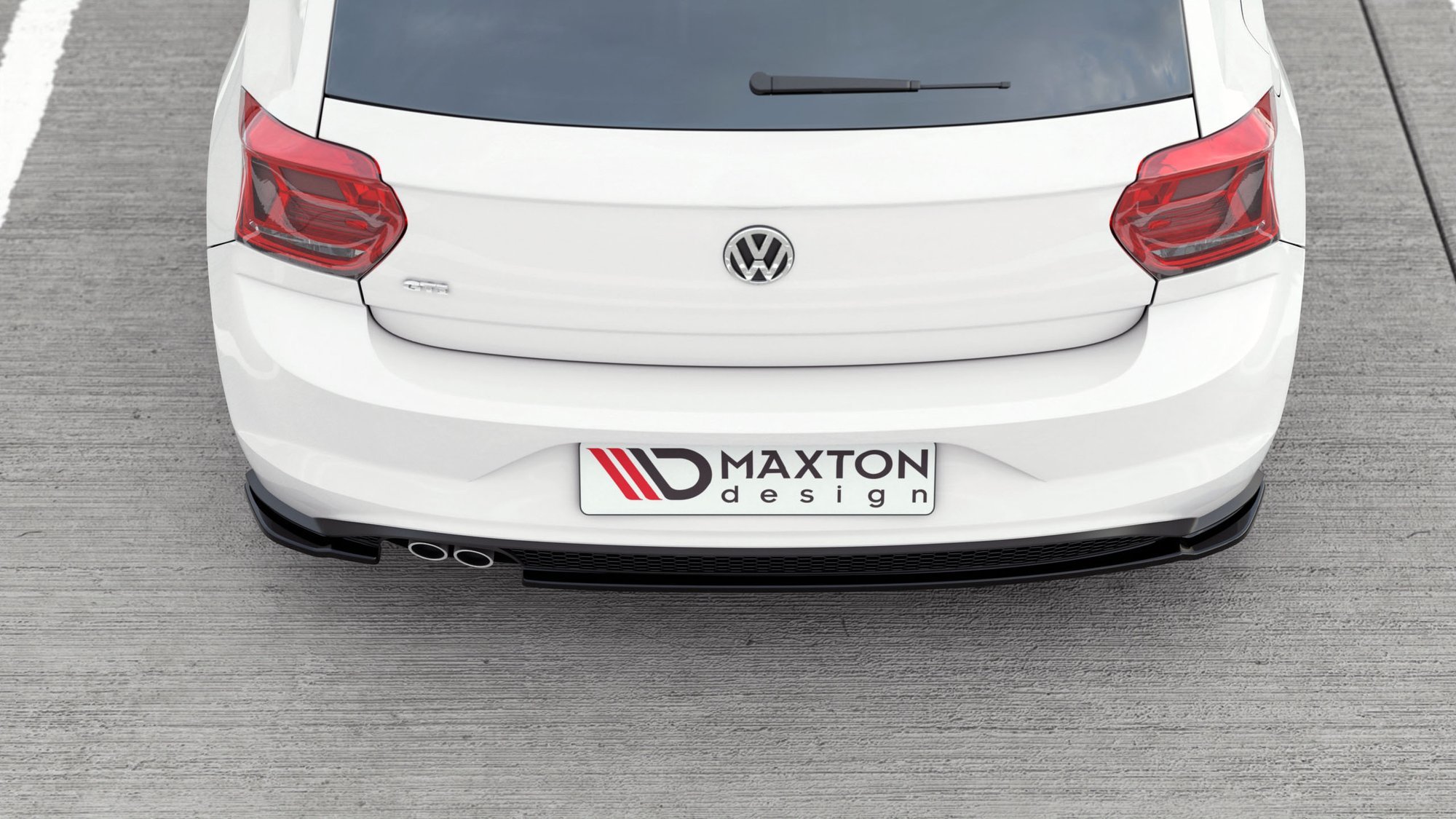Maxton Design Heck Ansatz Flaps Diffusor V.2 für VW Polo GTI Mk6 schwarz Hochglanz Maxton Design Heck Ansatz Flaps Diffusor V.2 für VW Polo GTI Mk6 schwarz Hochglanz