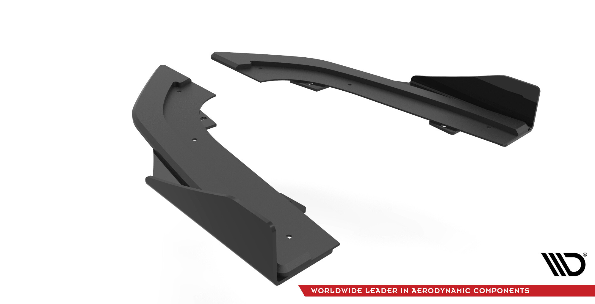 Maxton Design Street Pro Heck Ansatz Flaps Diffusor +Flaps für Audi RS3 Sportback 8Y schwarz Hochglanz