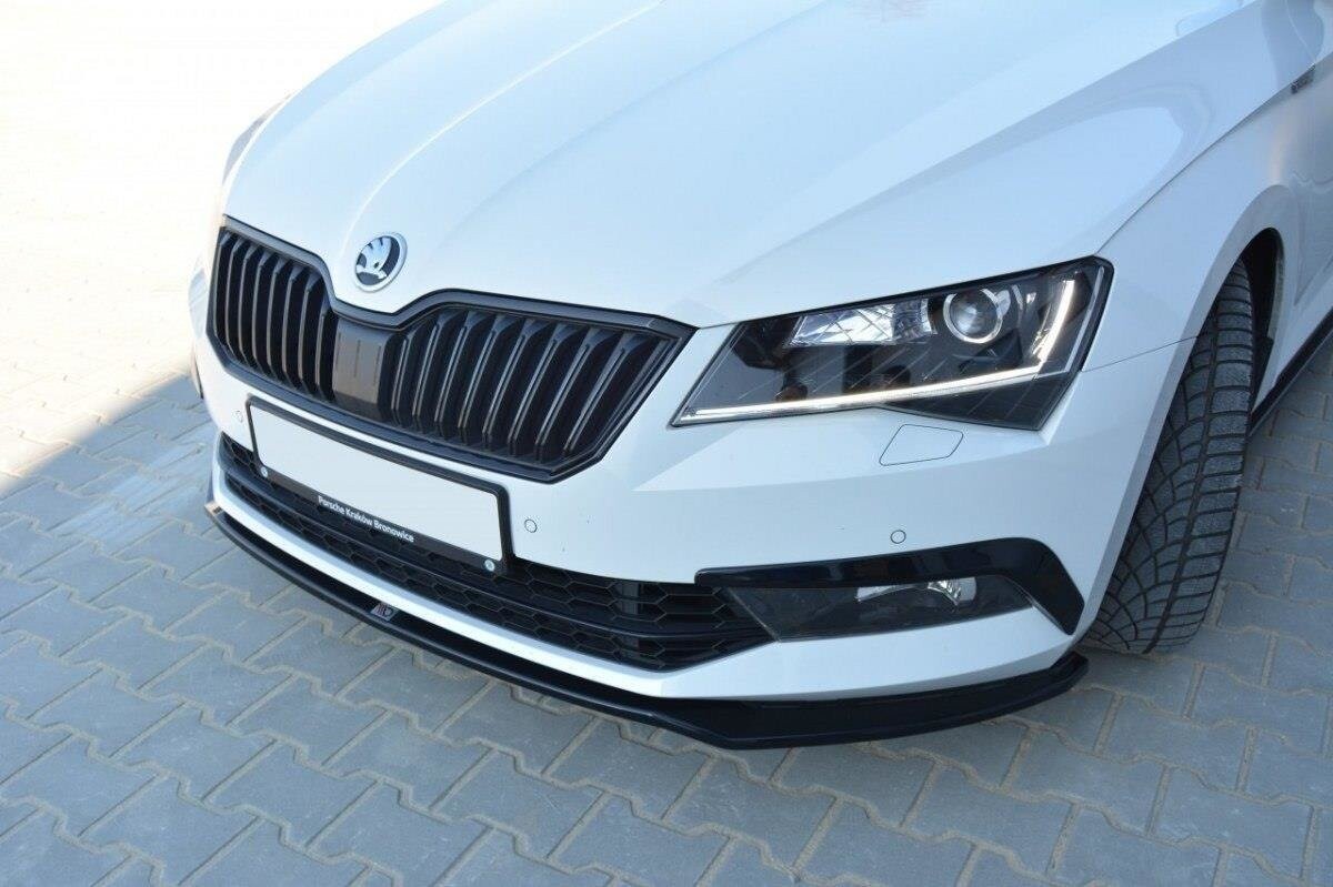 Maxton Design Front Ansatz V.2 für Skoda Superb Mk3 schwarz Hochglanz Maxton Design Front Ansatz V.2 für Skoda Superb Mk3 schwarz Hochglanz