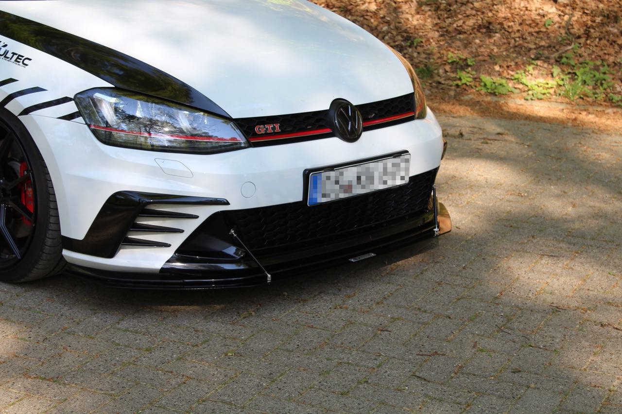 Maxton Design Racing Front Ansatz für VW GOLF 7 GTI CLUBSPORT