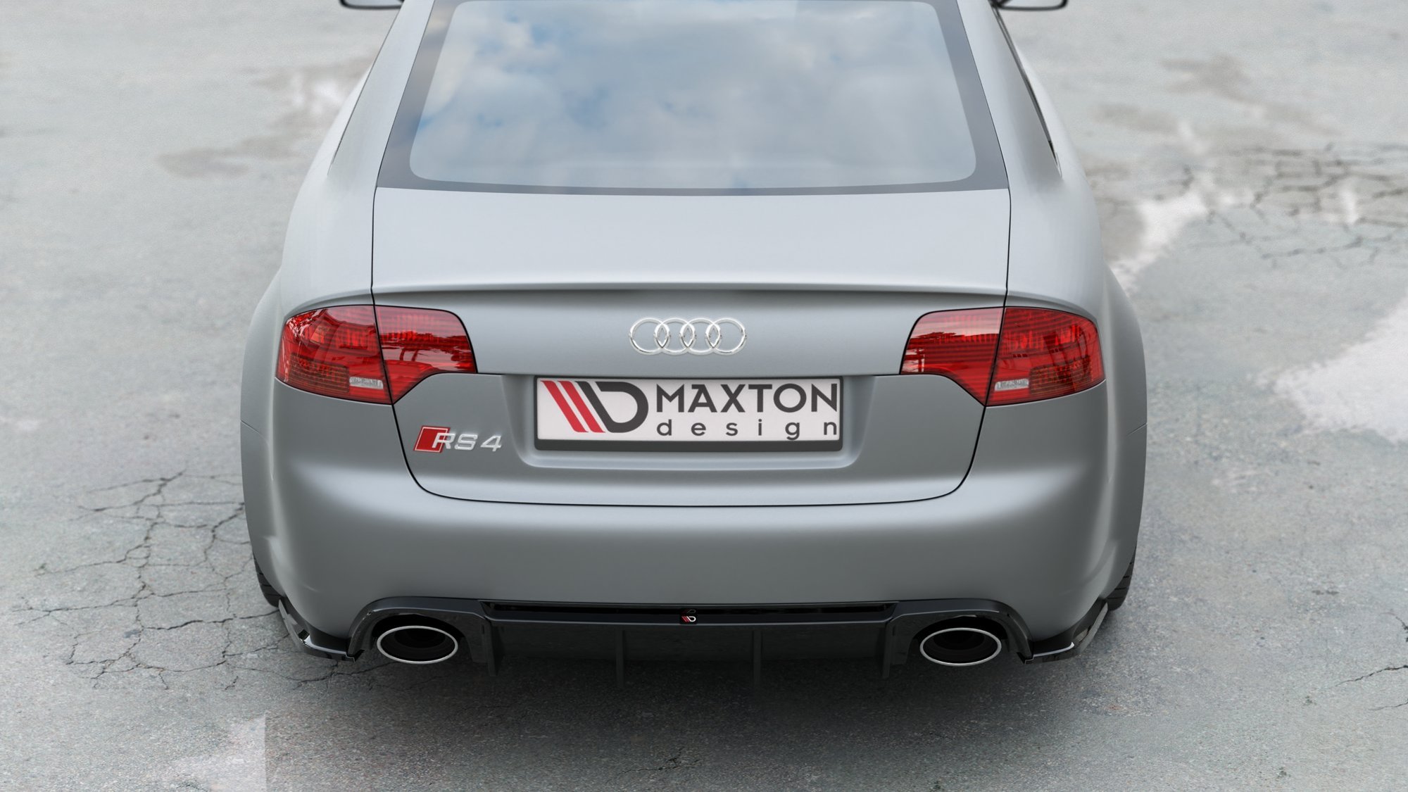 Maxton Design Diffusor Heck Ansatz für Audi RS4 B7 schwarz Hochglanz Maxton Design Diffusor Heck Ansatz für Audi RS4 B7 schwarz Hochglanz