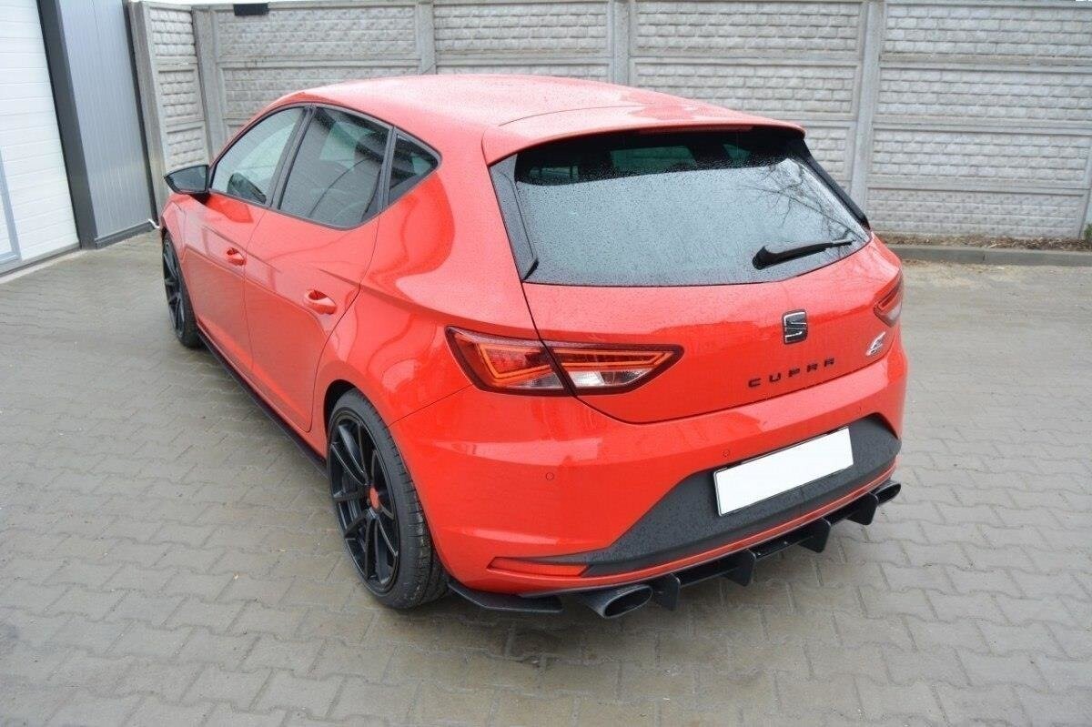 Maxton Design SEAT LEON III CUPRA Diffusor Heck Ansatz für Heckschürze für & Heck Ansatz Flaps Diffusor für Maxton Design SEAT LEON III CUPRA Diffusor Heck Ansatz für Heckschürze für & Heck Ansatz Flaps Diffusor für