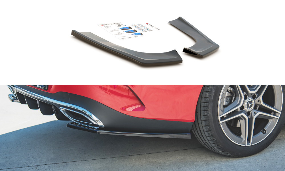 Maxton Design Heck Ansatz Flaps Diffusor für Mercedes-Benz CLA Shooting Brake AMG-Line X118 schwarz Hochglanz Maxton Design Heck Ansatz Flaps Diffusor für Mercedes-Benz CLA Shooting Brake AMG-Line X118 schwarz Hochglanz