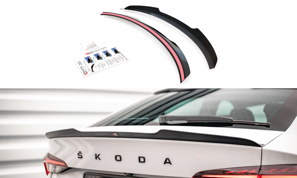 Maxton Design Spoiler CAP für Skoda Octavia Liftback Mk4 schwarz Hochglanz Maxton Design Spoiler CAP für Skoda Octavia Liftback Mk4 schwarz Hochglanz