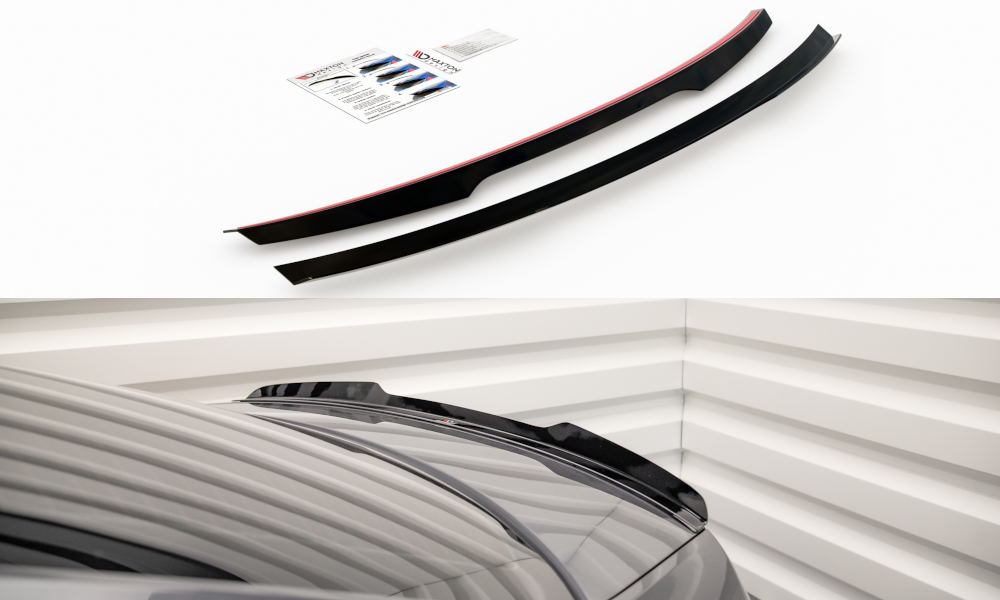 Maxton Design Spoiler CAP für Skoda Octavia Mk3 Facelift schwarz Hochglanz