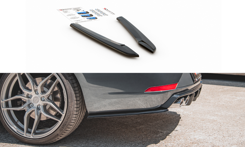 Maxton Design Heck Ansatz Flaps Diffusor V.2 für Seat Leon Cupra Mk3 FL Sportstourer schwarz Hochglanz Maxton Design Heck Ansatz Flaps Diffusor V.2 für Seat Leon Cupra Mk3 FL Sportstourer schwarz Hochglanz