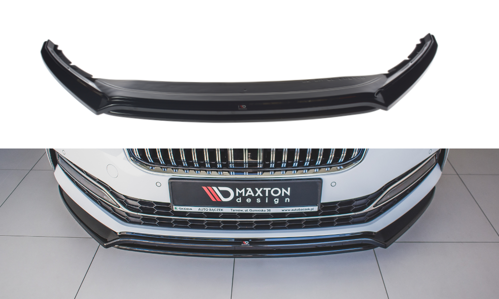 Maxton Design Front Ansatz V.3 für Skoda Superb Mk3 FL schwarz Hochglanz Maxton Design Front Ansatz V.3 für Skoda Superb Mk3 FL schwarz Hochglanz