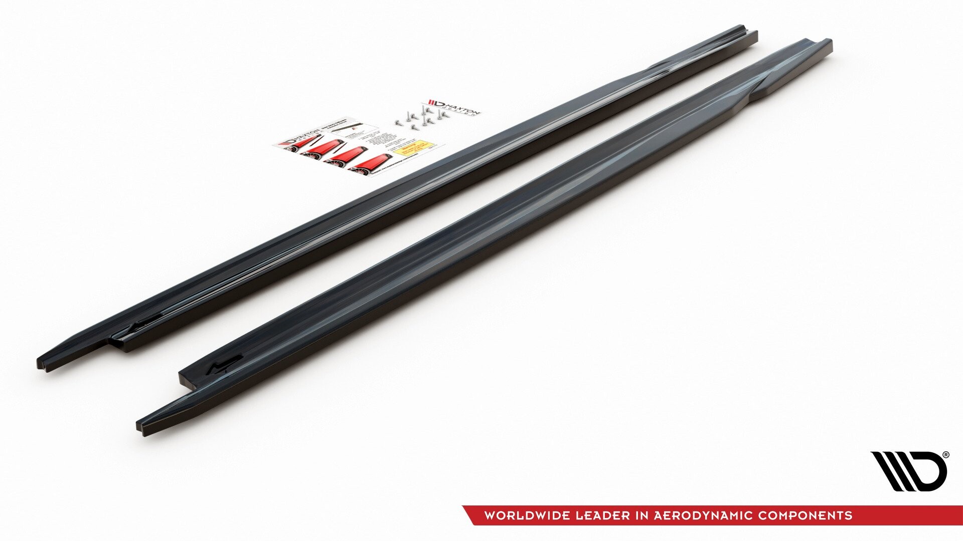 Maxton Design Seitenschweller Ansatz für V.2 für Skoda Octavia Mk4  schwarz Hochglanz