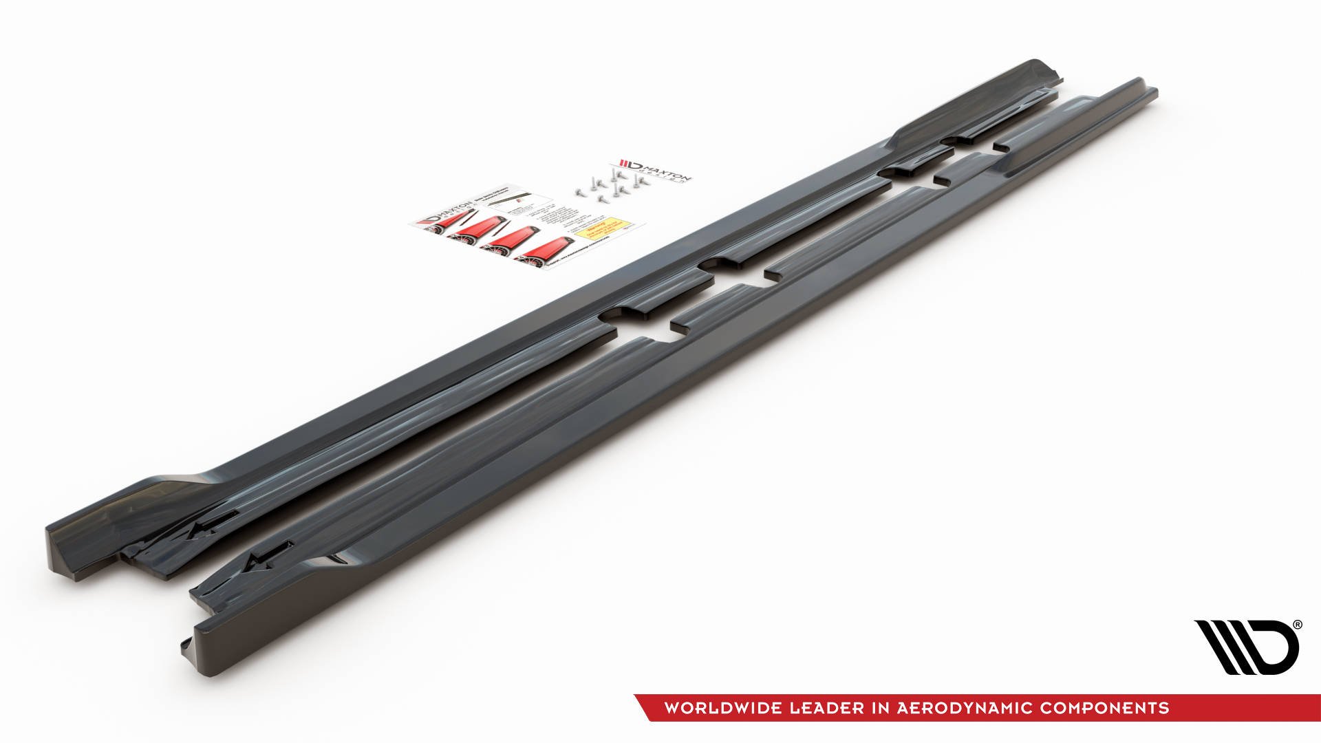 Maxton Design Seitenschweller Ansatz für V.2 für Seat Leon FR Mk4 / Cupra Leon  schwarz Hochglanz
