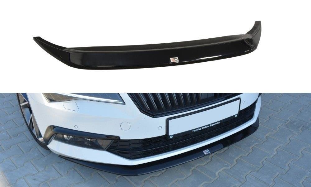 Maxton Design Front Ansatz V.1 für Skoda Superb Mk3 schwarz Hochglanz Maxton Design Front Ansatz V.1 für Skoda Superb Mk3 schwarz Hochglanz
