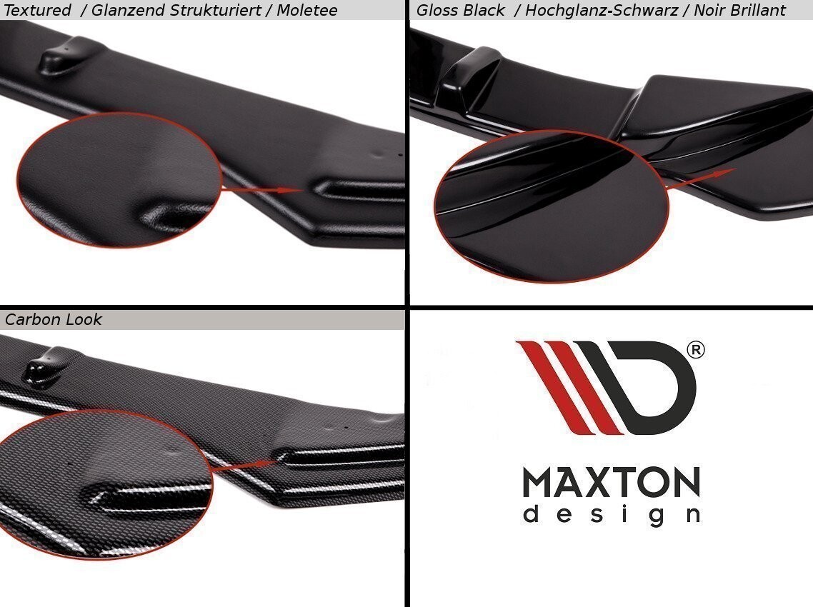 Maxton Design Diffusor Heck Ansatz für Audi A5 Coupe 8T Facelift schwarz Hochglanz