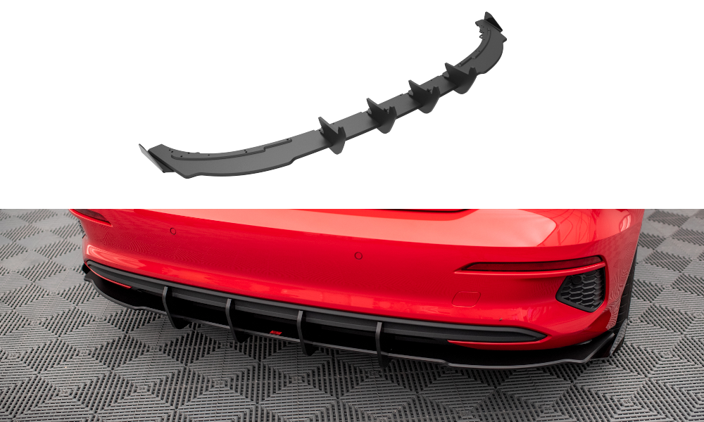 Maxton Design Robuste Racing Diffusor Heck Ansatz +Flaps für Audi A3 Sportback 8Y schwarz Hochglanz Maxton Design Robuste Racing Diffusor Heck Ansatz +Flaps für Audi A3 Sportback 8Y schwarz Hochglanz