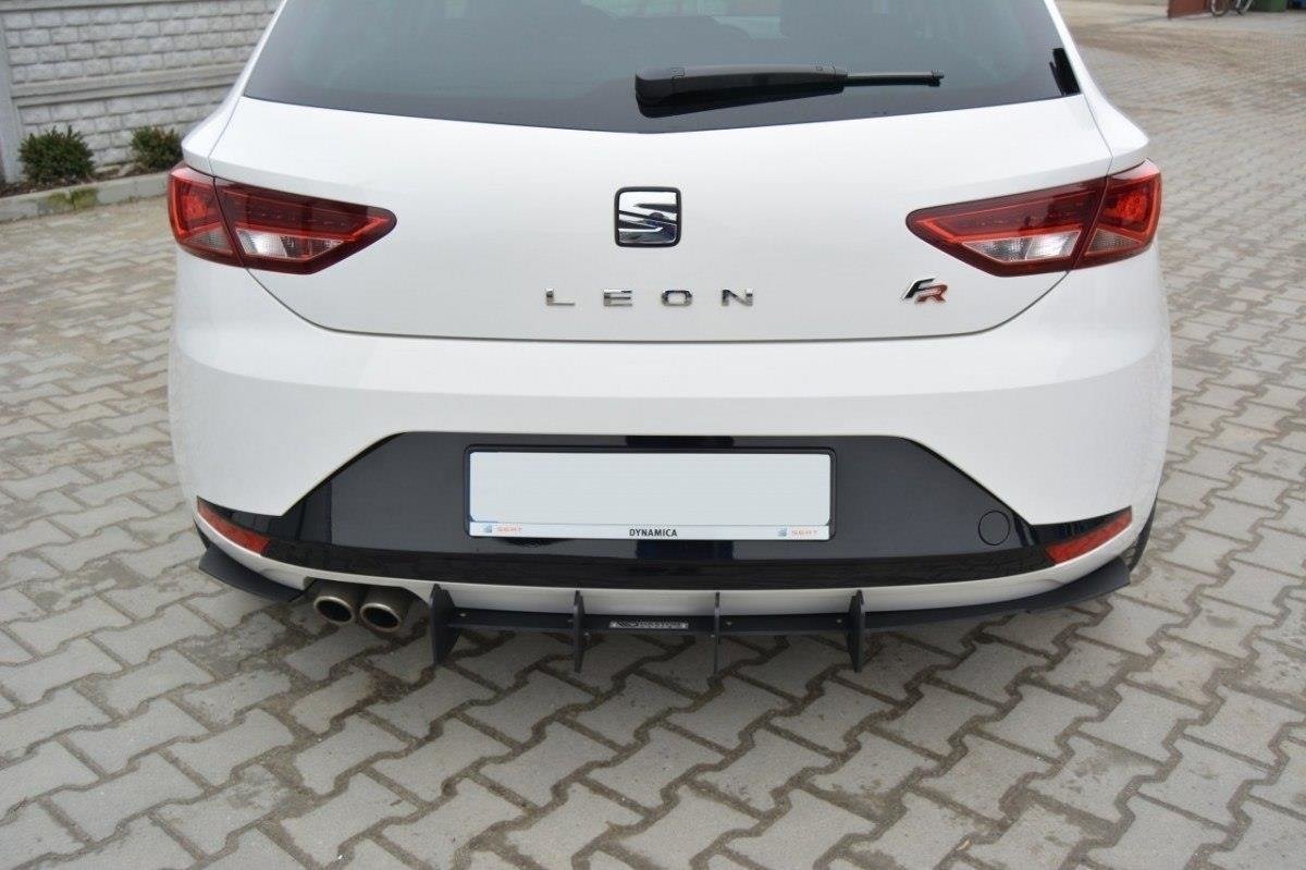 Maxton Design Diffusor Heck Ansatz für Heckschürze für SEAT LEON III FR Maxton Design Diffusor Heck Ansatz für Heckschürze für SEAT LEON III FR