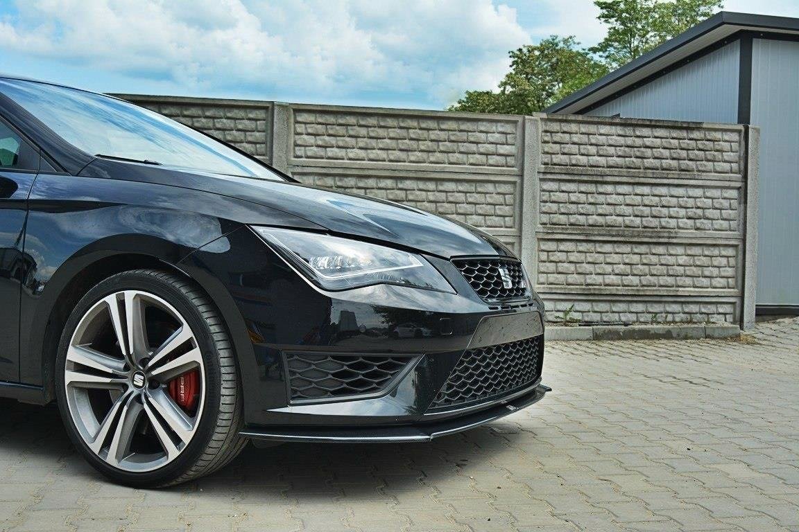 Maxton Design Front Ansatz für SEAT LEON III CUPRA / FR schwarz Hochglanz Maxton Design Front Ansatz für SEAT LEON III CUPRA / FR schwarz Hochglanz