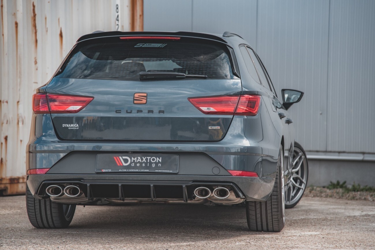 Maxton Design Heck Ansatz Diffusor V.3 für Seat Leon Cupra ST Mk3 FL schwarz Hochglanz Maxton Design Heck Ansatz Diffusor V.3 für Seat Leon Cupra ST Mk3 FL schwarz Hochglanz