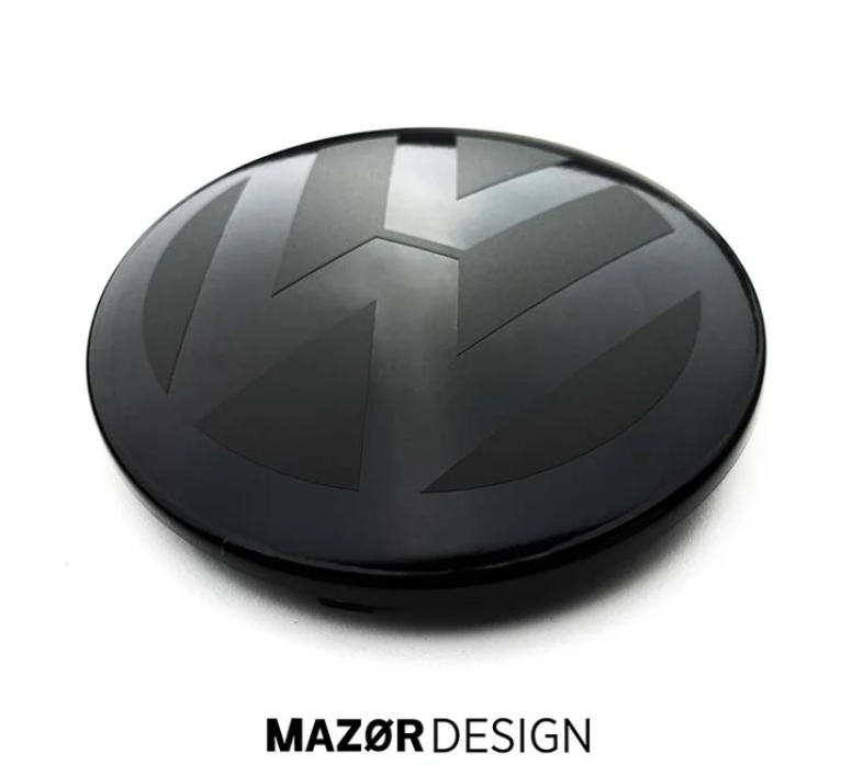 VW Golf 7 VII GTI R DTD FL Front Emblem ACC | schwarz