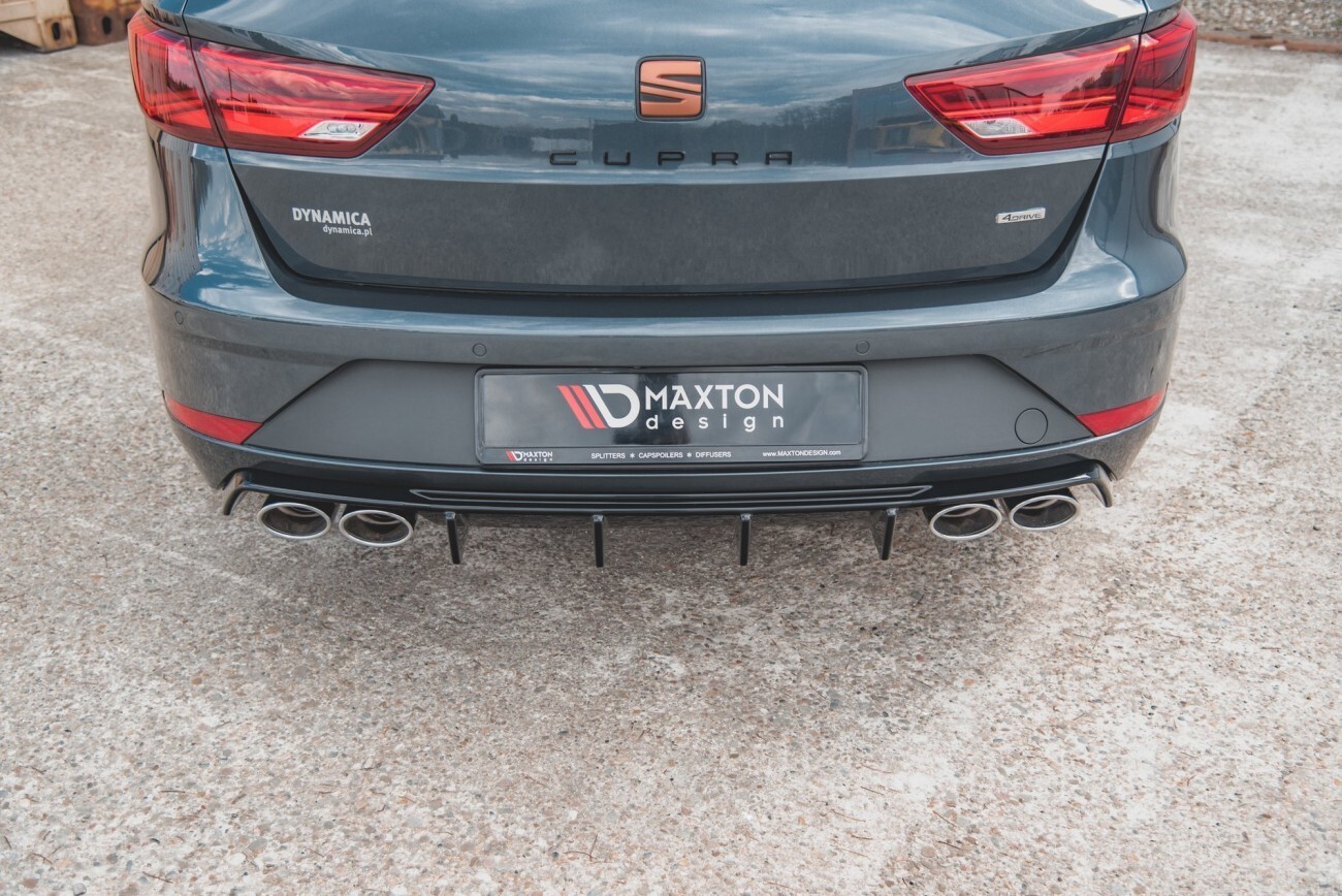 Maxton Design Heck Ansatz Diffusor V.3 für Seat Leon Cupra ST Mk3 FL schwarz Hochglanz Maxton Design Heck Ansatz Diffusor V.3 für Seat Leon Cupra ST Mk3 FL schwarz Hochglanz
