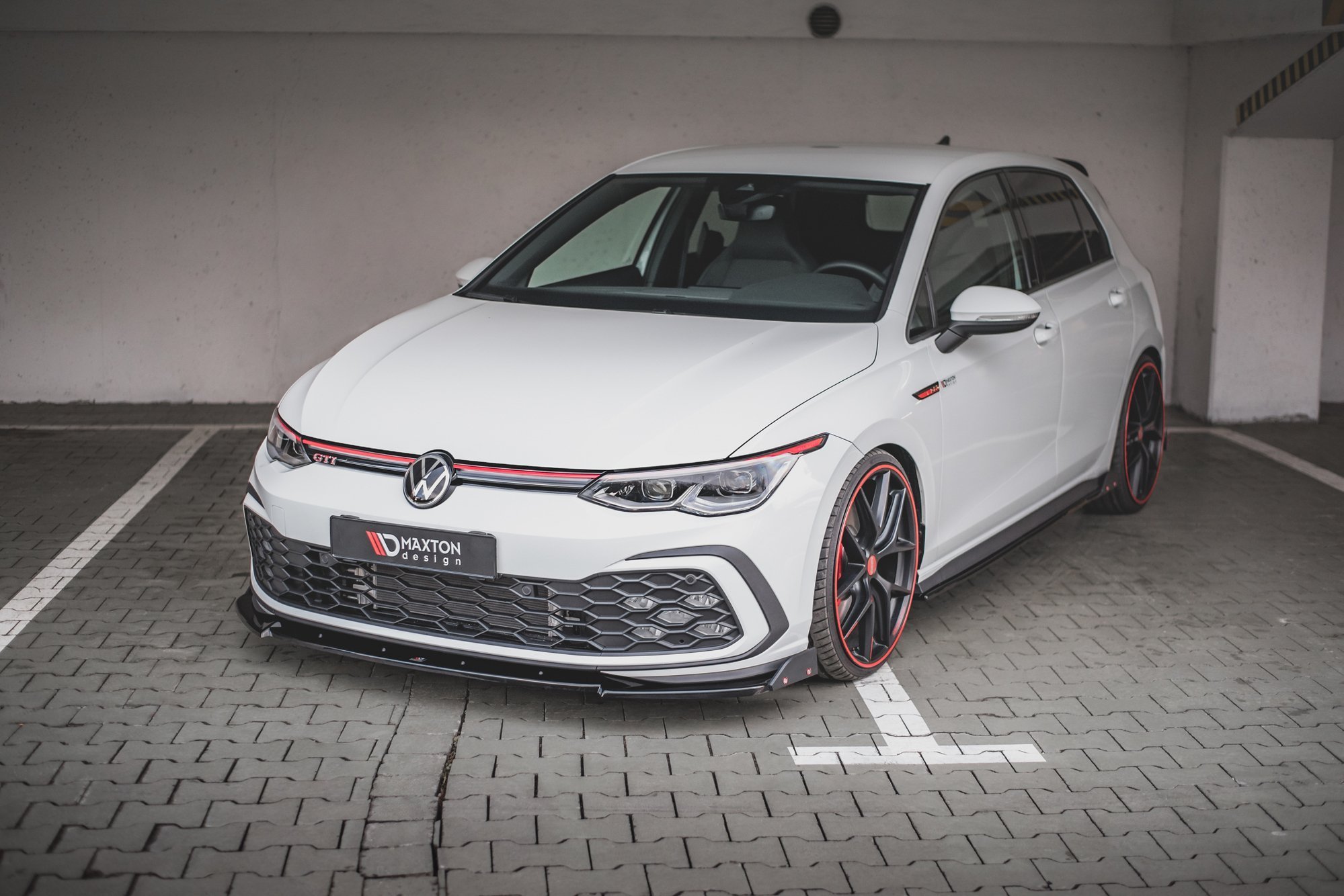 Maxton Design Front Ansatz V.3 +Flaps für Volkswagen Golf 8 GTI Maxton Design Front Ansatz V.3 +Flaps für Volkswagen Golf 8 GTI