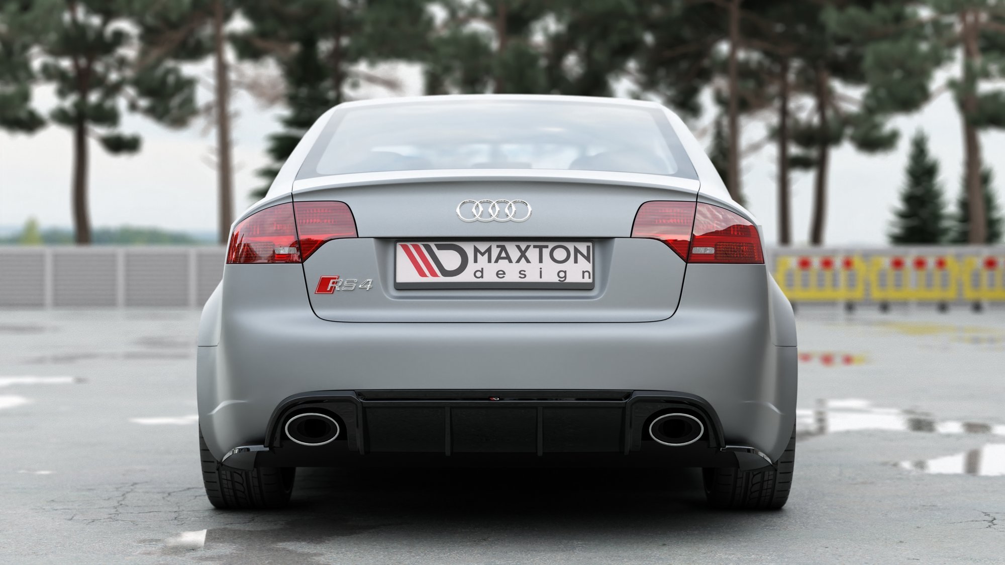 Maxton Design Diffusor Heck Ansatz für Audi RS4 B7 schwarz Hochglanz Maxton Design Diffusor Heck Ansatz für Audi RS4 B7 schwarz Hochglanz
