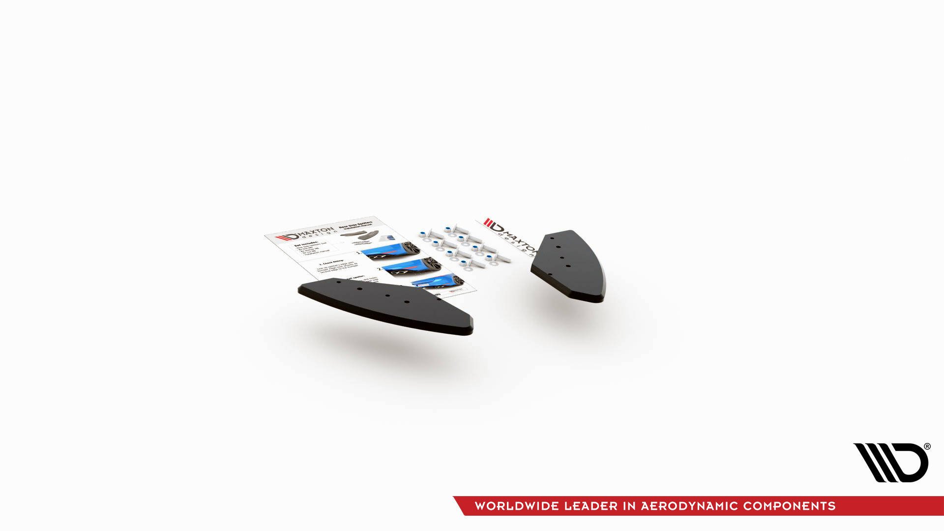 Maxton Design Robuste Racing Heck Ansatz Flaps Diffusor für Volkswagen Golf GTI Mk6