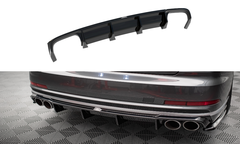 Maxton Design Diffusor Heck Ansatz für Audi S8 D5 schwarz Hochglanz Maxton Design Diffusor Heck Ansatz für Audi S8 D5 schwarz Hochglanz