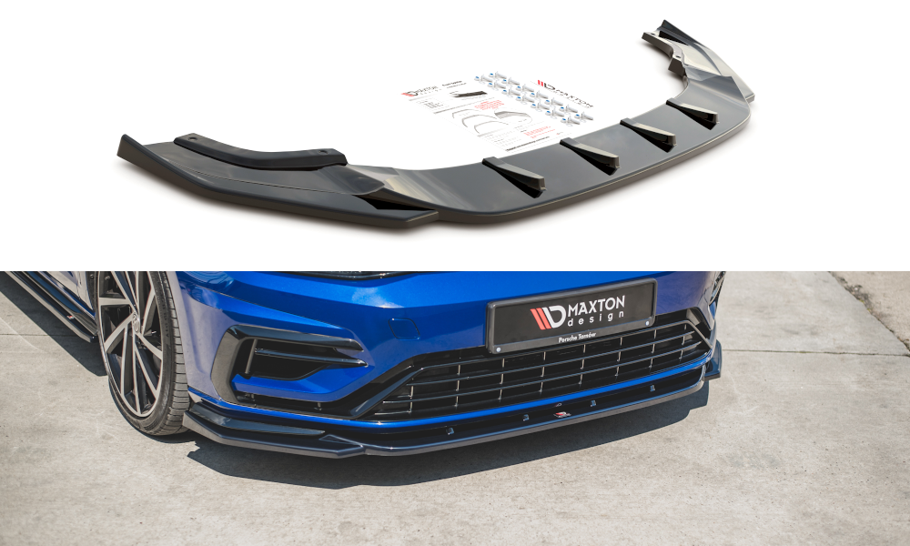 Maxton Design Front Ansatz für V.9 VW Golf 7 R / R-Line Facelift schwarz Hochglanz Maxton Design Front Ansatz für V.9 VW Golf 7 R / R-Line Facelift schwarz Hochglanz