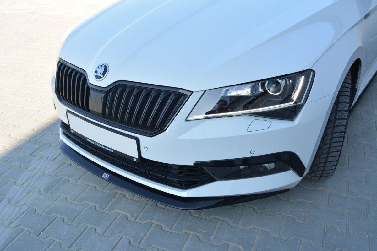Maxton Design Front Ansatz V.1 für Skoda Superb Mk3 schwarz Hochglanz Maxton Design Front Ansatz V.1 für Skoda Superb Mk3 schwarz Hochglanz