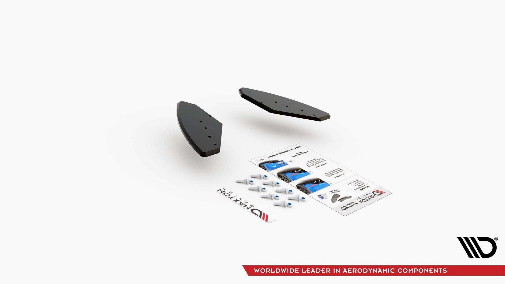 Maxton Design Robuste Racing Heck Ansatz Flaps Diffusor für Volkswagen Golf GTI Mk6