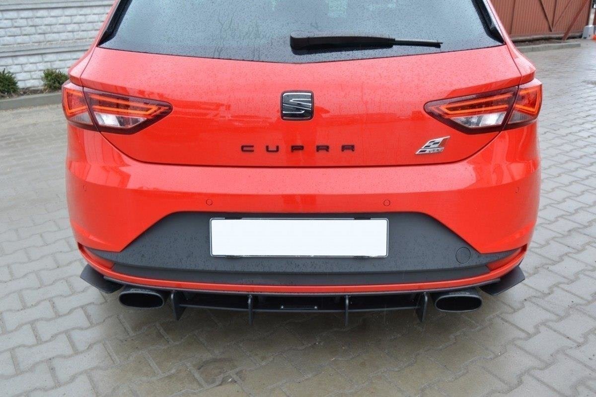 Maxton Design SEAT LEON III CUPRA Diffusor Heck Ansatz für Heckschürze für & Heck Ansatz Flaps Diffusor für Maxton Design SEAT LEON III CUPRA Diffusor Heck Ansatz für Heckschürze für & Heck Ansatz Flaps Diffusor für