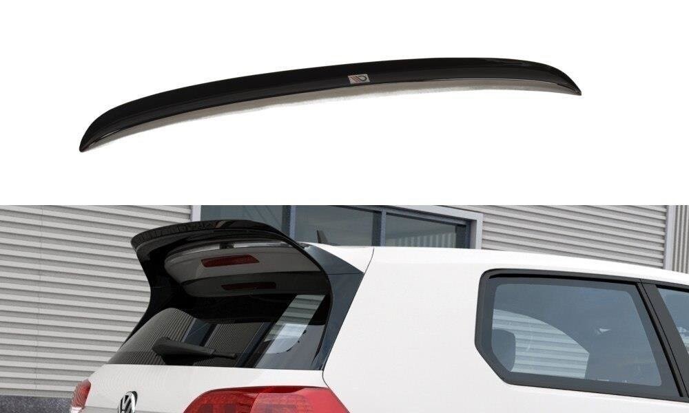 Maxton Design Spoiler CAP für VW GOLF 7 GTI CLUBSPORT schwarz Hochglanz